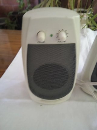 Altavoces Amplificados Beige/Gris