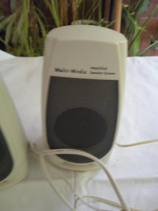 Altavoces Amplificados Beige/Gris