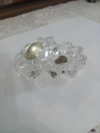 Portapillole cristallo e argento 925