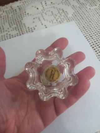 Portapillole cristallo e argento 925