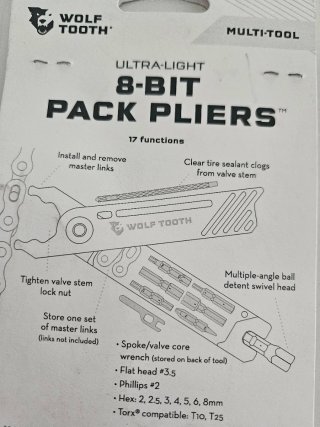Wolf Tooth 8-Bit Pack Pliers Multi-Tool