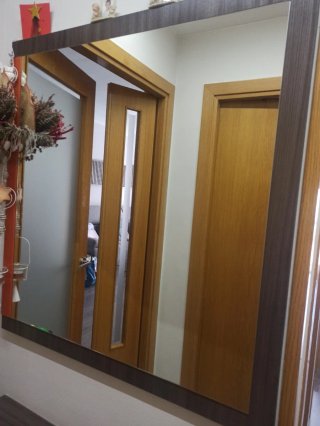 Recibidor de entrada madera y metal