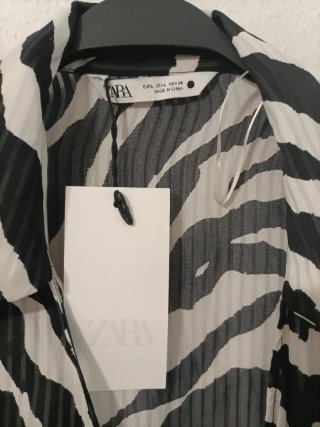 Vestido Zara Estampado Cebra