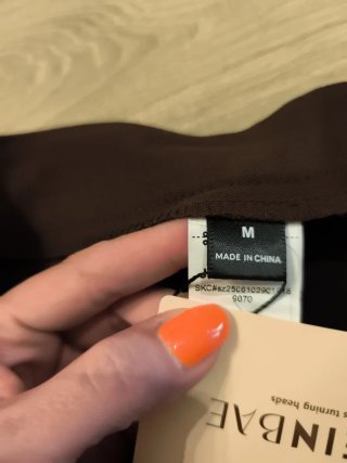 Minifalda pantalón marrón