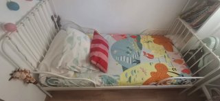 Cama extensible IKEA + colchón viscoelástico