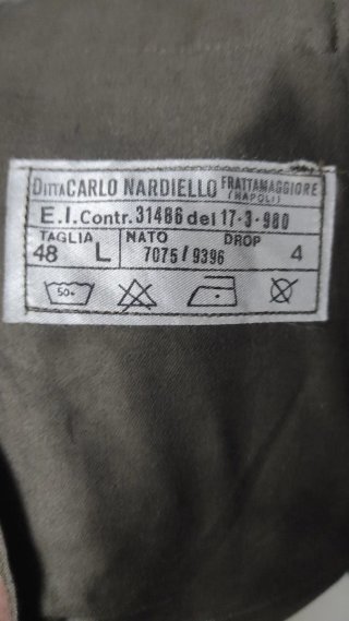 Giacca militare Vintage 1980 NUOVA