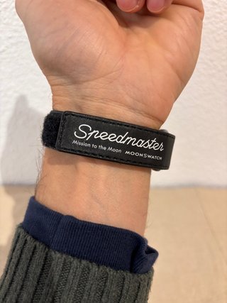 Omega Moonswatch Mission to Moon Negro