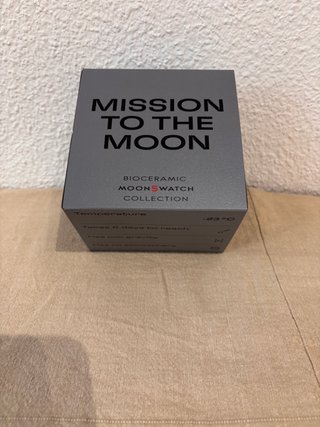 Omega Moonswatch Mission to Moon Negro