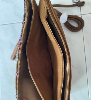 Borsa tracolla Coo & Coo ricamata
