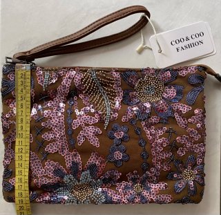 Borsa tracolla Coo & Coo ricamata