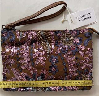 Borsa tracolla Coo & Coo ricamata