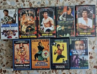 Lote 9 Películas VHS Artes Marciales