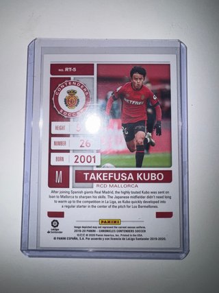 Cromo Takefusa Kubo Panini Contenders 2019 Rookie de segunda mano