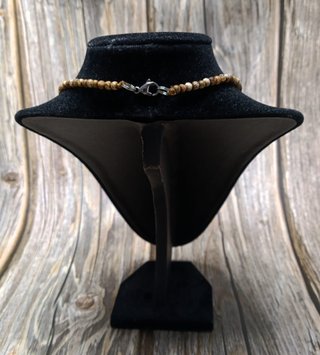 Collar de Jaspe Beige y Marrón