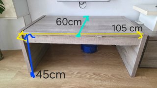 Mueble comedor y mesa auxiliar