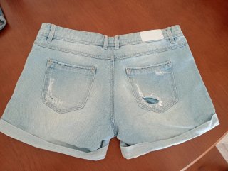 Shorts vaqueros Stradivarius desgastados