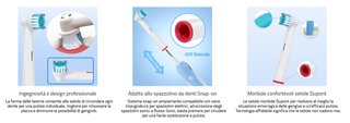 6 Testine ricambio spazzolino Oral B