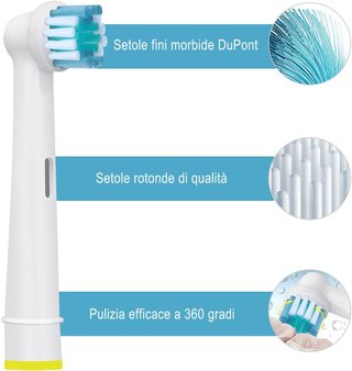 6 Testine ricambio spazzolino Oral B