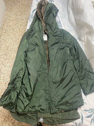 Abrigo Tommy Hilfiger Forro Peluche Verde