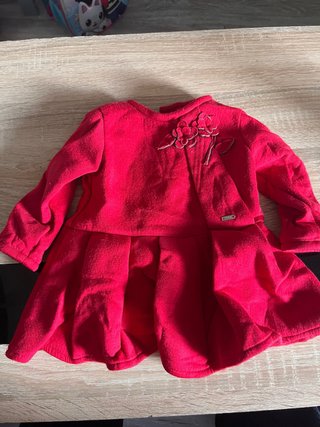 Vestido rojo bebé 6 meses