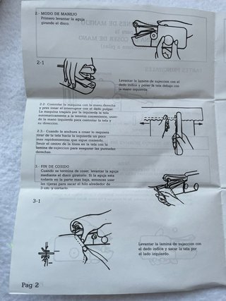 Máquina de coser portátil
