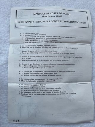 Máquina de coser portátil