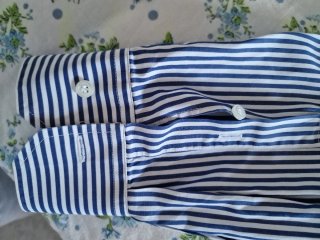 Camicia Ingram a righe blu e bianche taglia L