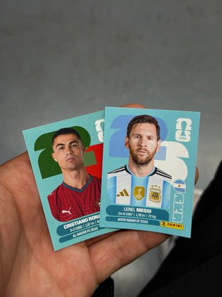 Cromos Cristiano Ronaldo y Messi