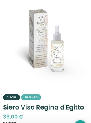 Cleope Siero Viso Regina d'Egitto
