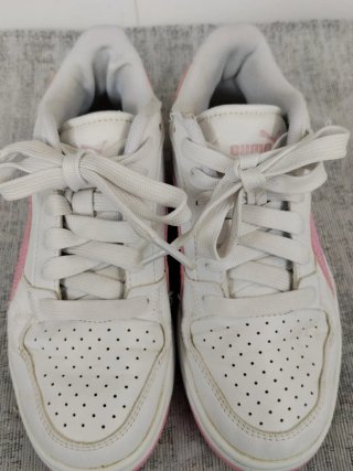 Zapatillas Puma Blancas y Rosas Talla 36