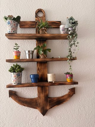 Estantería Decorativa Ancla Madera