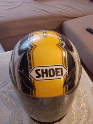 Casco Moto SHOEI XS. marillo y Negro