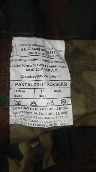 Pantaloni militari vintage