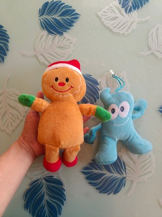 Peluche omino Pan di zenzero + peluche con ventosa