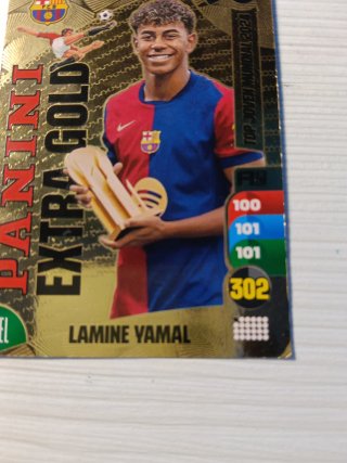 Carta Lamine Yamal Panini Extra Gold 2024-2025