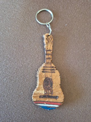 Llaveros de madera Brasil y Paraguay