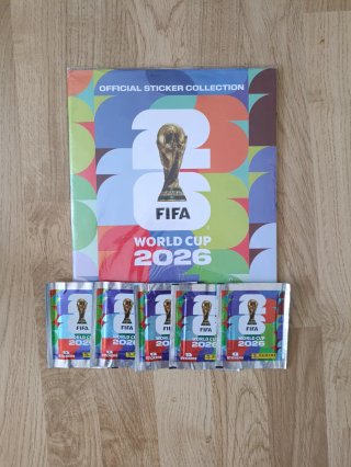 Álbum Mundial FIFA 2026 y 5 sobres