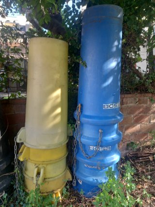 Bajantes de runa y escombros