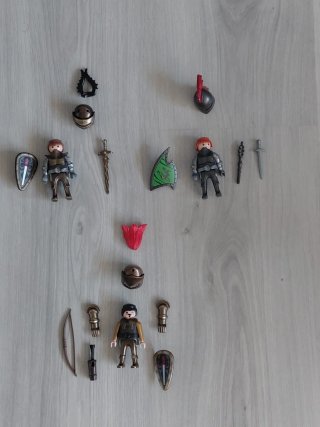 Playmobil 3 Caballeros Medievales