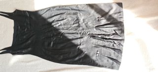 Vestido cóctel negro Zara, talla M, rayon