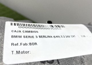 Bdr caja cambios bmw serie 3 berlina 2.2 24v 96862