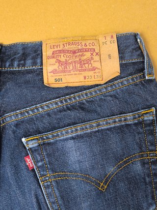 Levi's 501 Vintage Año 2001 Polonia Denim Azul Osc