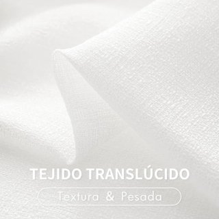Cortinas translúcidas MIULEE 225x140 tipo lino