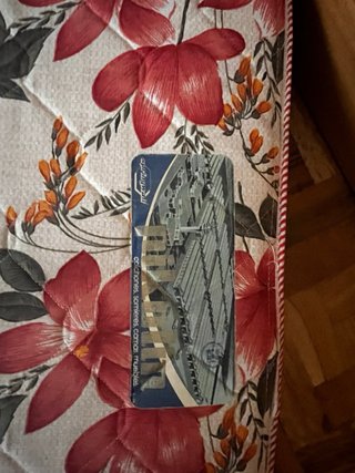 Colchón con estampado floral
