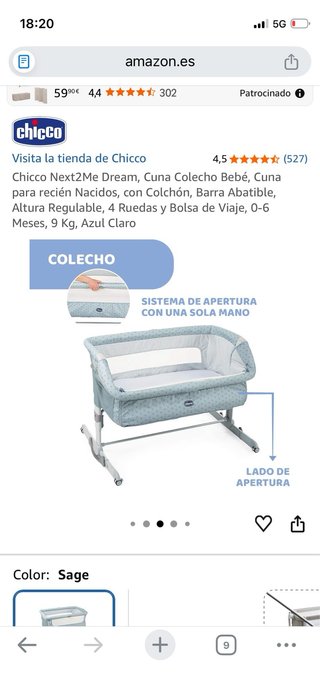 Cuna colecho Chicco Next2me Dream