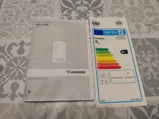 Termo de gas Junkers Bosch con ventilador