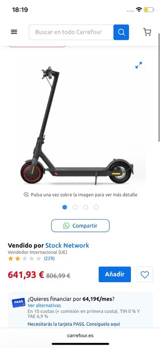 PATÍN ELÉCTRICO XIAOMI PRO 2