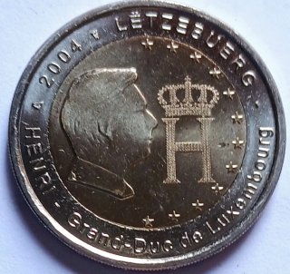 2 euros conmemorativos Luxemburgo 2004