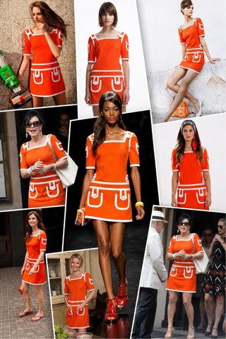 Vestido mini inspirado en la estética retro 60’s