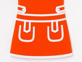 Vestido mini inspirado en la estética retro 60’s